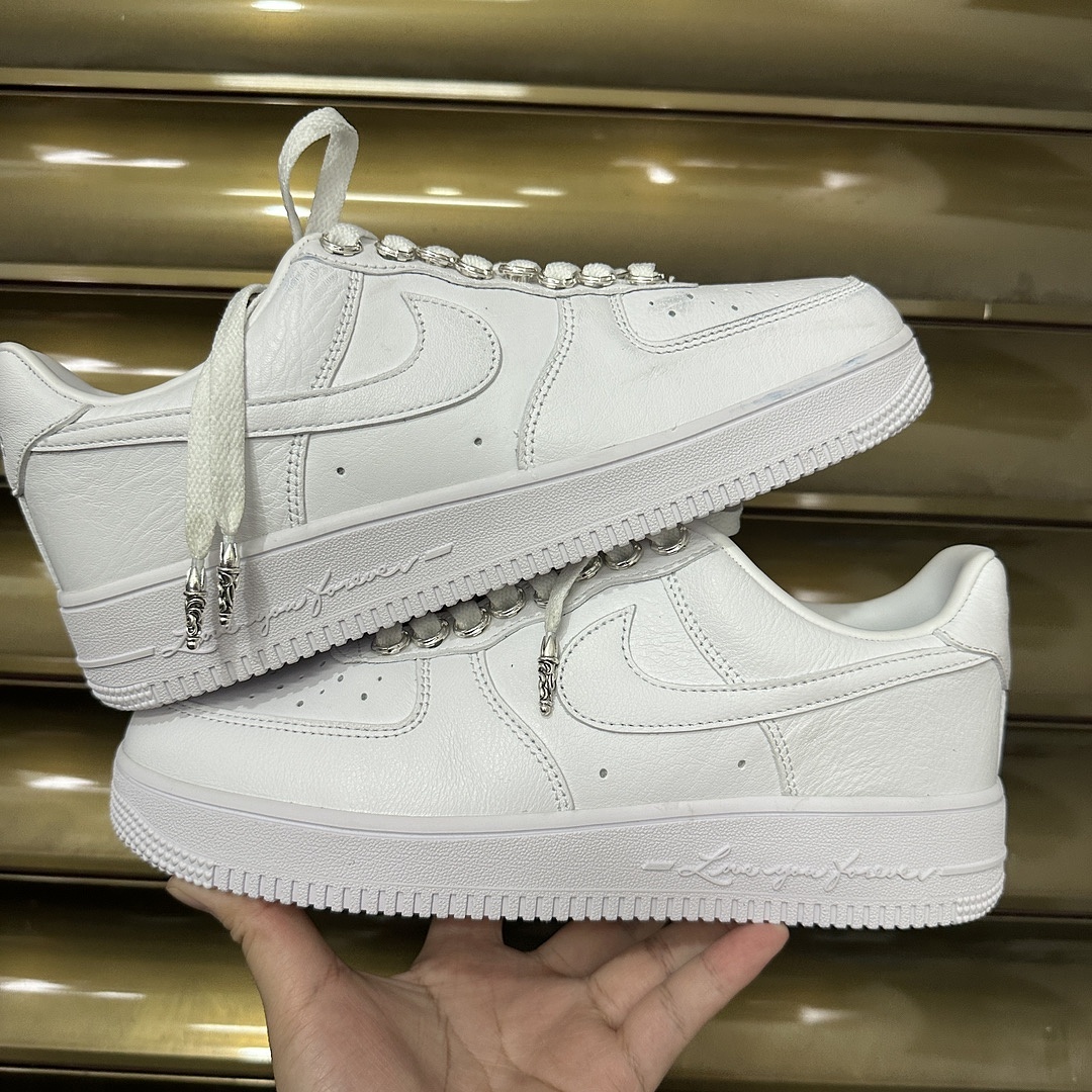 Nike Air Force 1 Low SP Drake NOCTA X Chrome Hearts (White) - Image 5