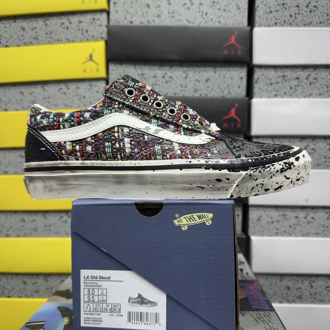 Vans Premium Old Skool Charms (Black Grey)