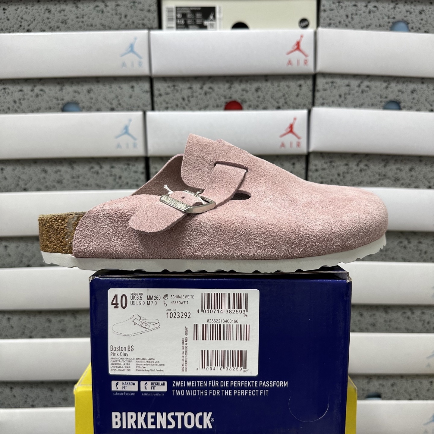 Birkenstock Birken Boston Soft Footbed Pink Suede (Thick Leather) - Image 10