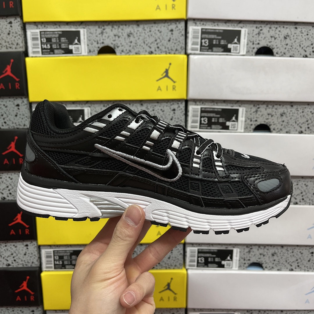 Nike P-6000 (Black White Metallic Silver) - Image 5