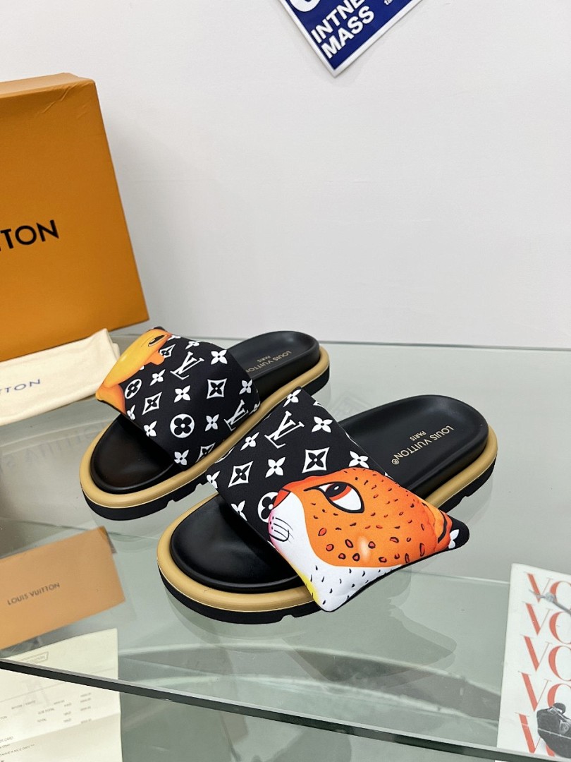 Louis Vuitton Velcro Slippers - Image 5