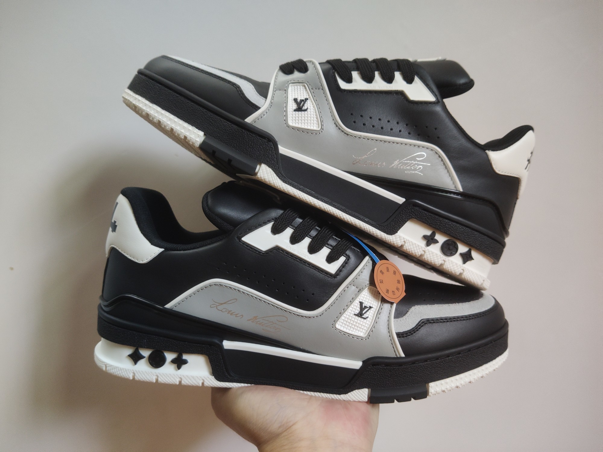 Louis Vuitton LV Trainer (Black Grey White) - Image 10