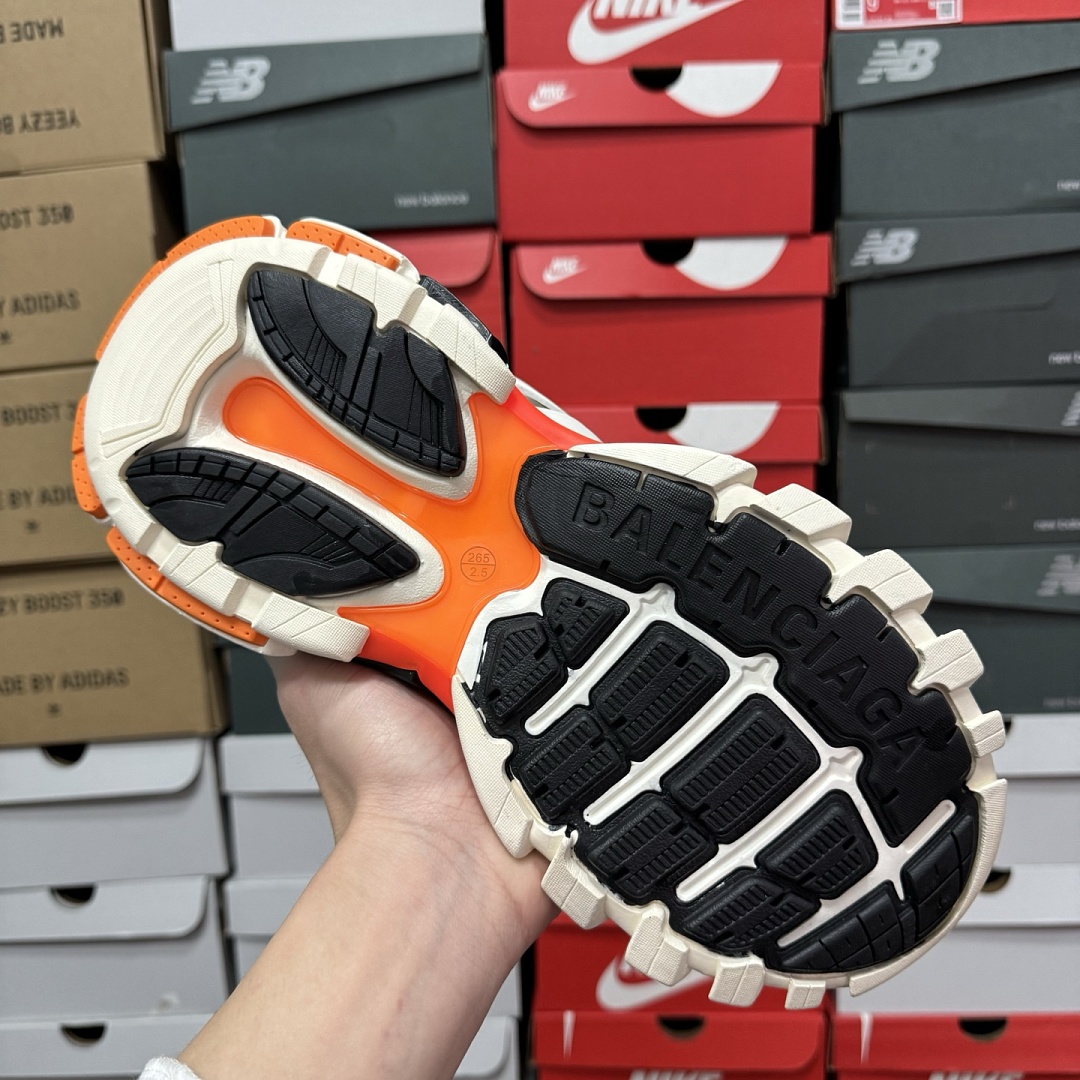 Balenciaga BLCG Track LED (White Orange) - Image 6
