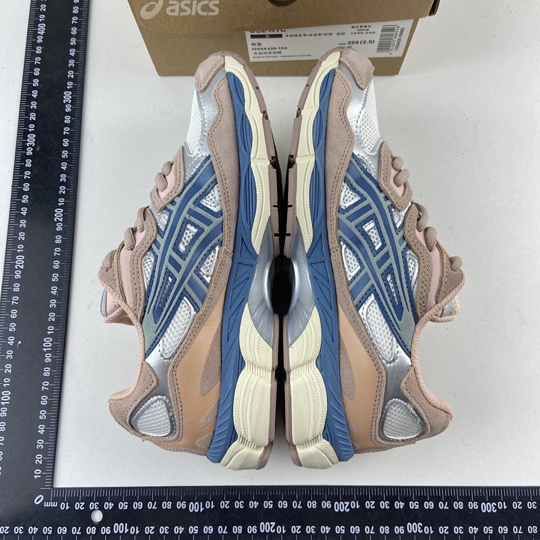 ASICS Gel-NYC Cream Grey Floss Salmon NYC (Pink Blue) - Image 10
