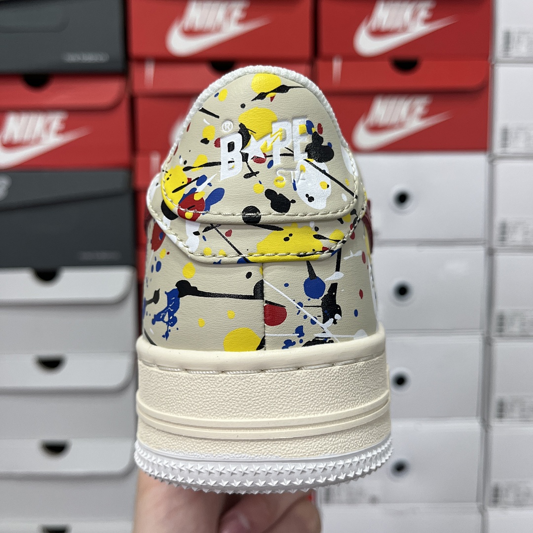 Bape A Bathing Ape Bape Sta Paint (Beige) - Image 6