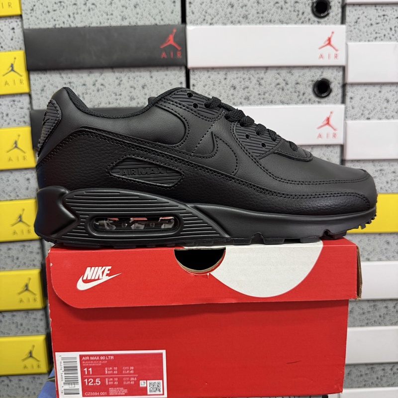 Nike Air Max 90 Leather Triple Black CZ5594-001