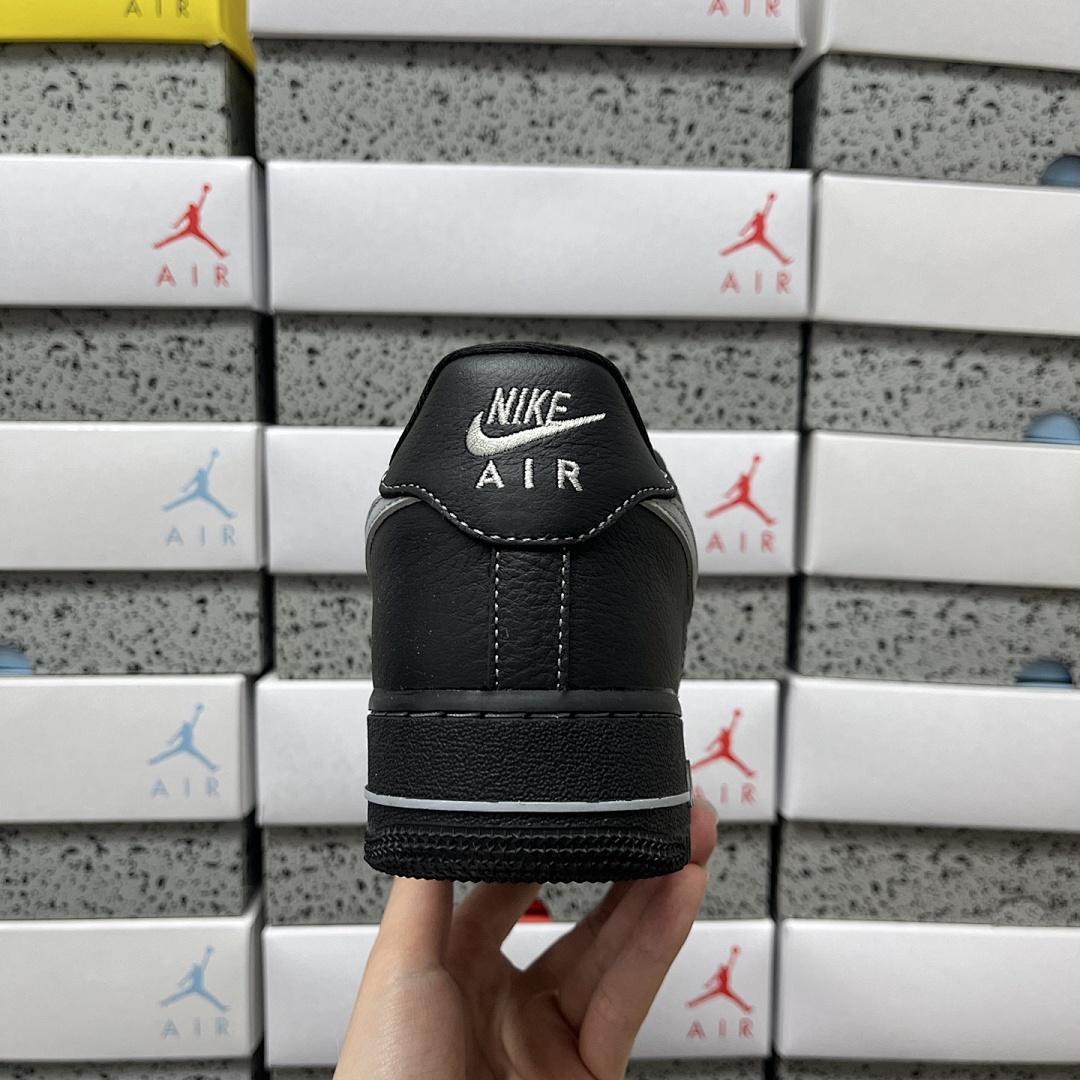 Nike Air Force 1 Low '07 LV8 (Black Grey) - Image 6