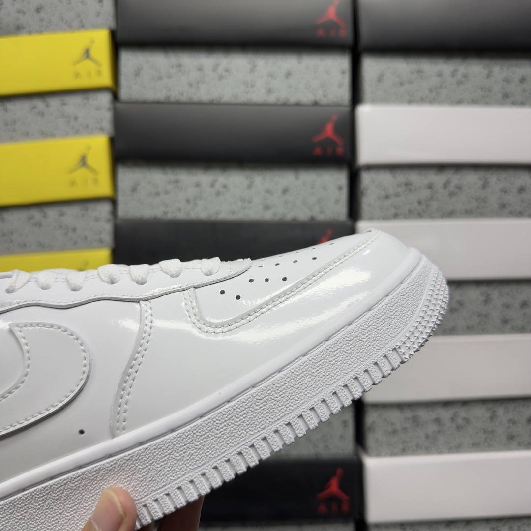 Nike Air Force 1 Low '07 Premium White Patent - Image 5