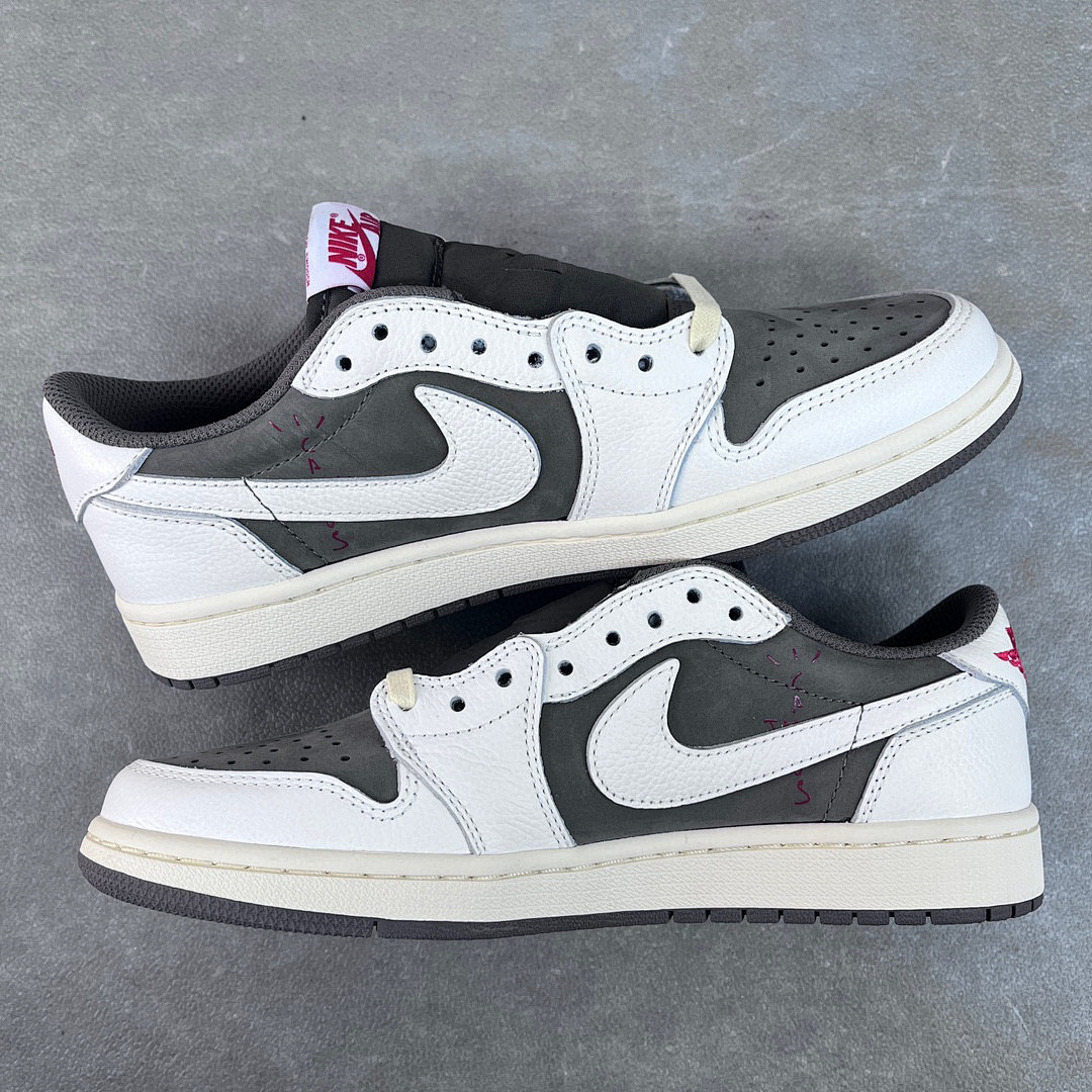Chanel Travis Scott X Air Jordan 1 Low "Sail And Ridgerock - Image 9