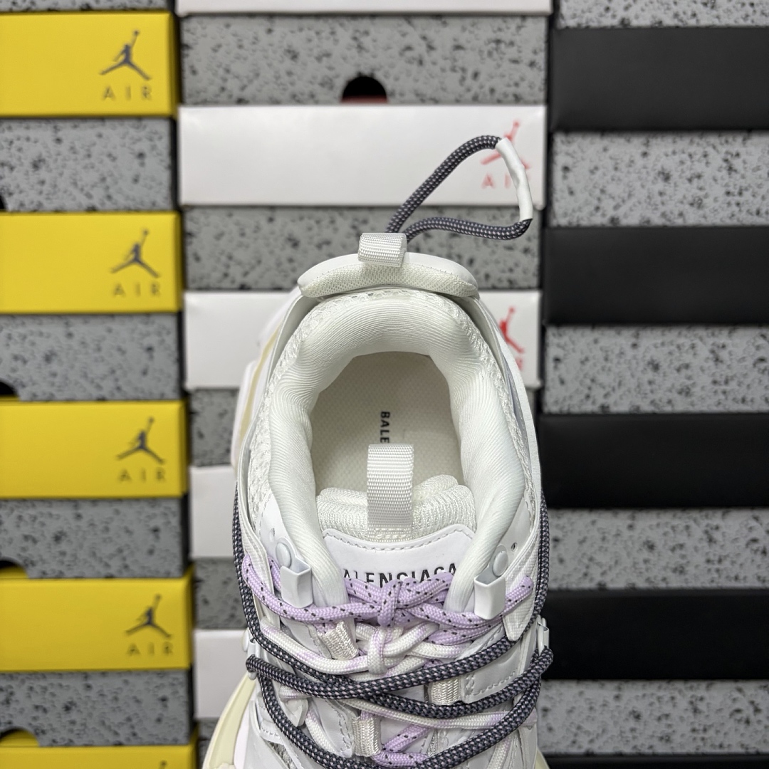 Balenciaga Track White Grey Purple Buckle Strap - Image 7