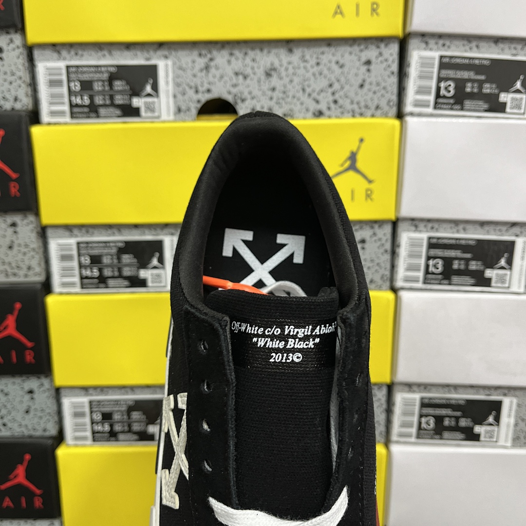 Off-White Abloh Vulc Low Top (Black) - Image 7
