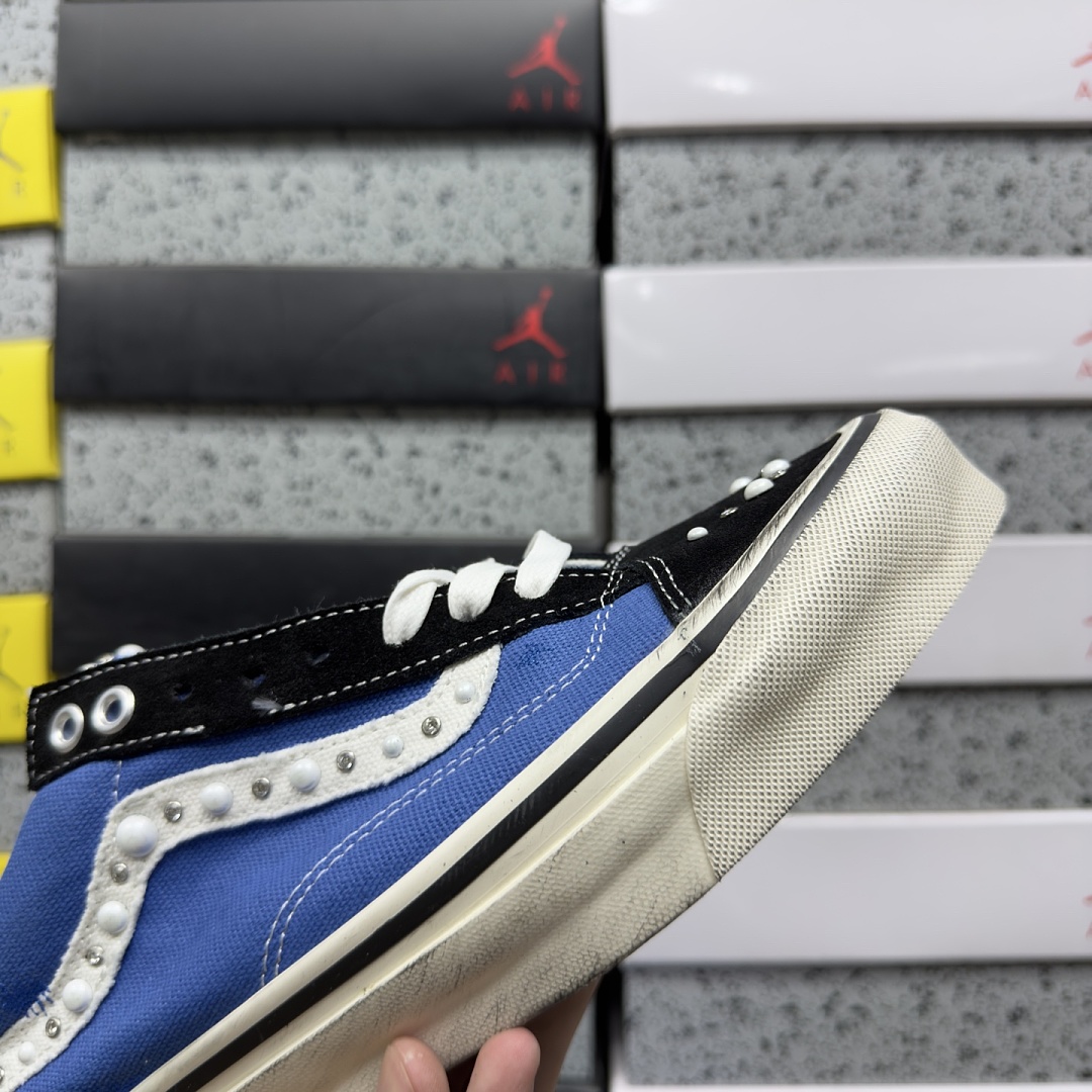Vans LX Old Skool 36 Pearlized Pack Black Navy VN000E8VYA6 Blue Bead - Image 2