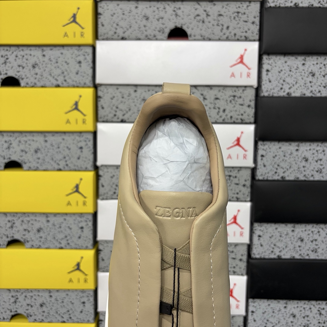 Zegna Deerskin Triple Stitch (White Yellow) - Image 7