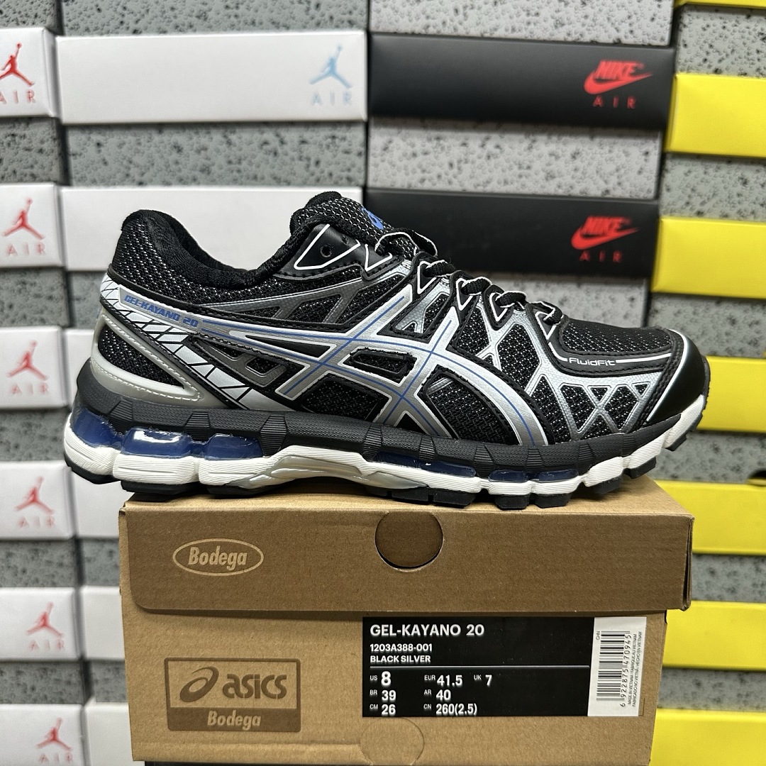 ASICS Gel-Kayano 20 (Black Pure Silver)