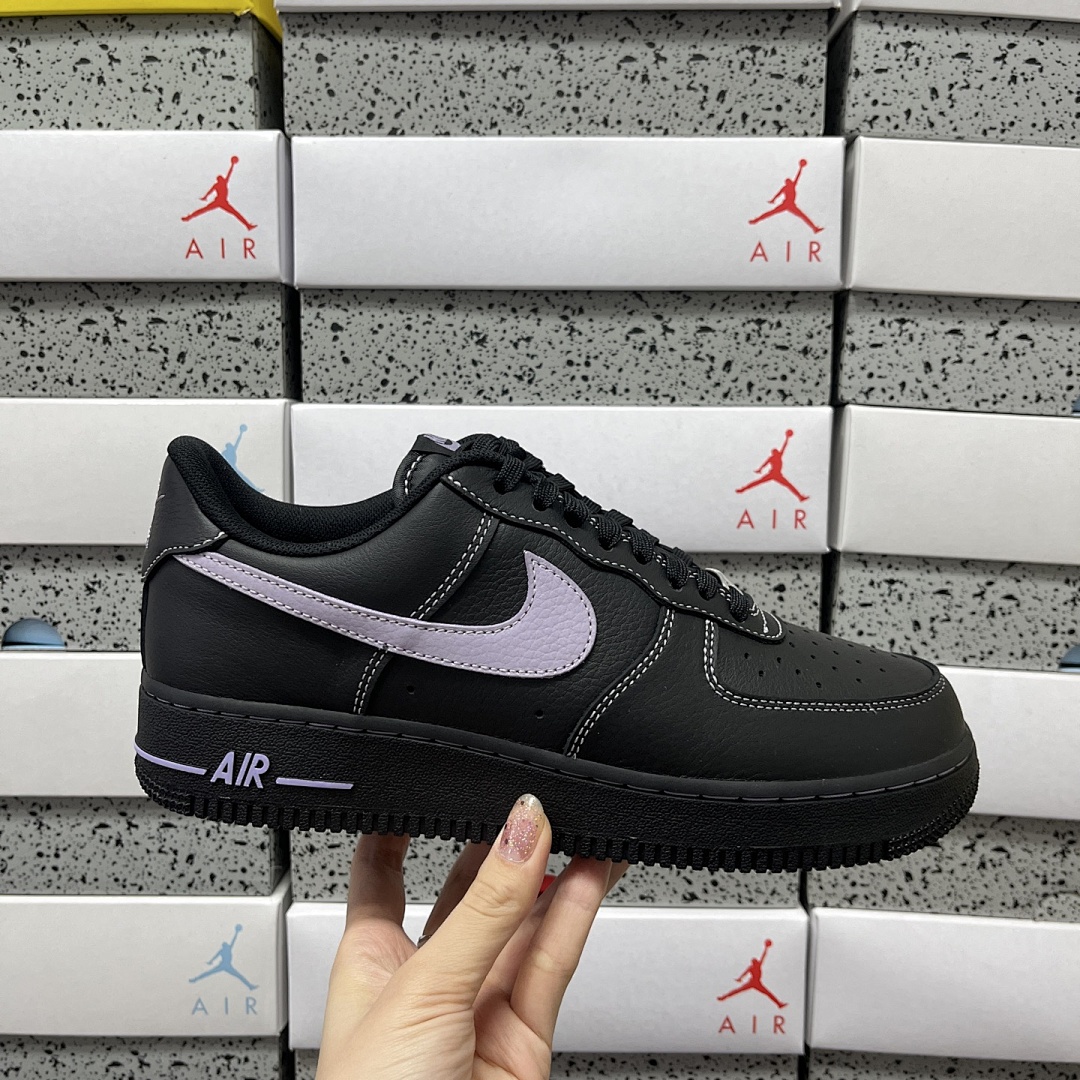 Nike Air Force 1 Low '07 LV8 Hydrangeas (Black) - Image 5