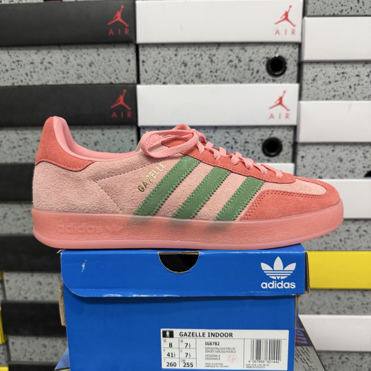 Adidas Gazelle Indoor Semi Pink Spark Preloved Scarlet - Image 11