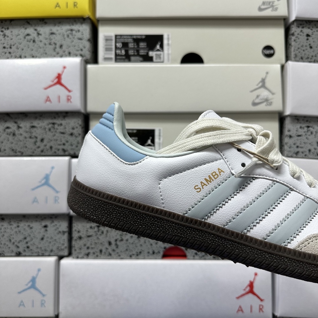 Adidas Samba OG White Halo Blue ID2055 - Image 4