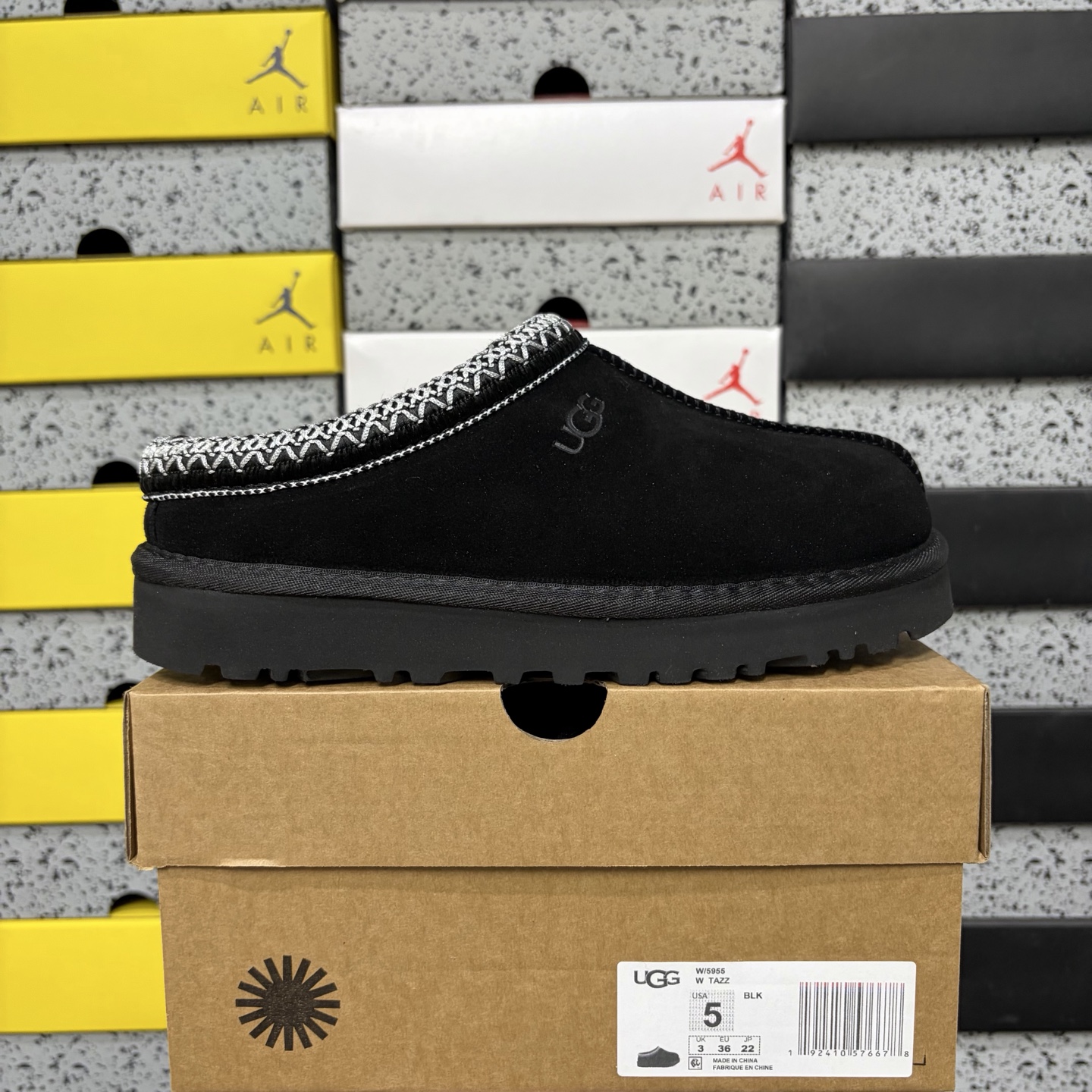 UGG Tasman Thin Sole Loafers / Ethnic Black -5955 - Image 10