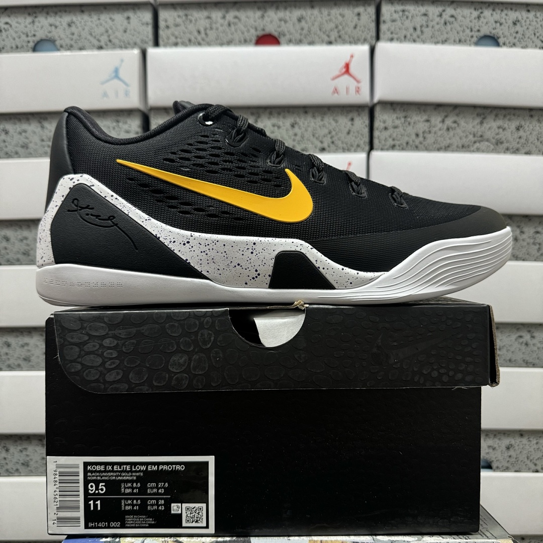 Nike Kobe 9 EM Low Protro TB Black University Gold ZK9