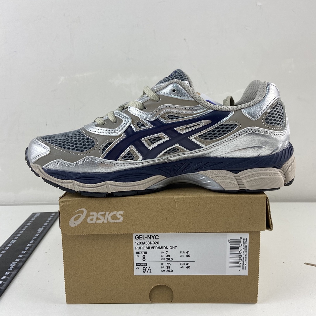 ASICS Gel-NYC Billy's Pure Silver Midnight NYC - Image 4