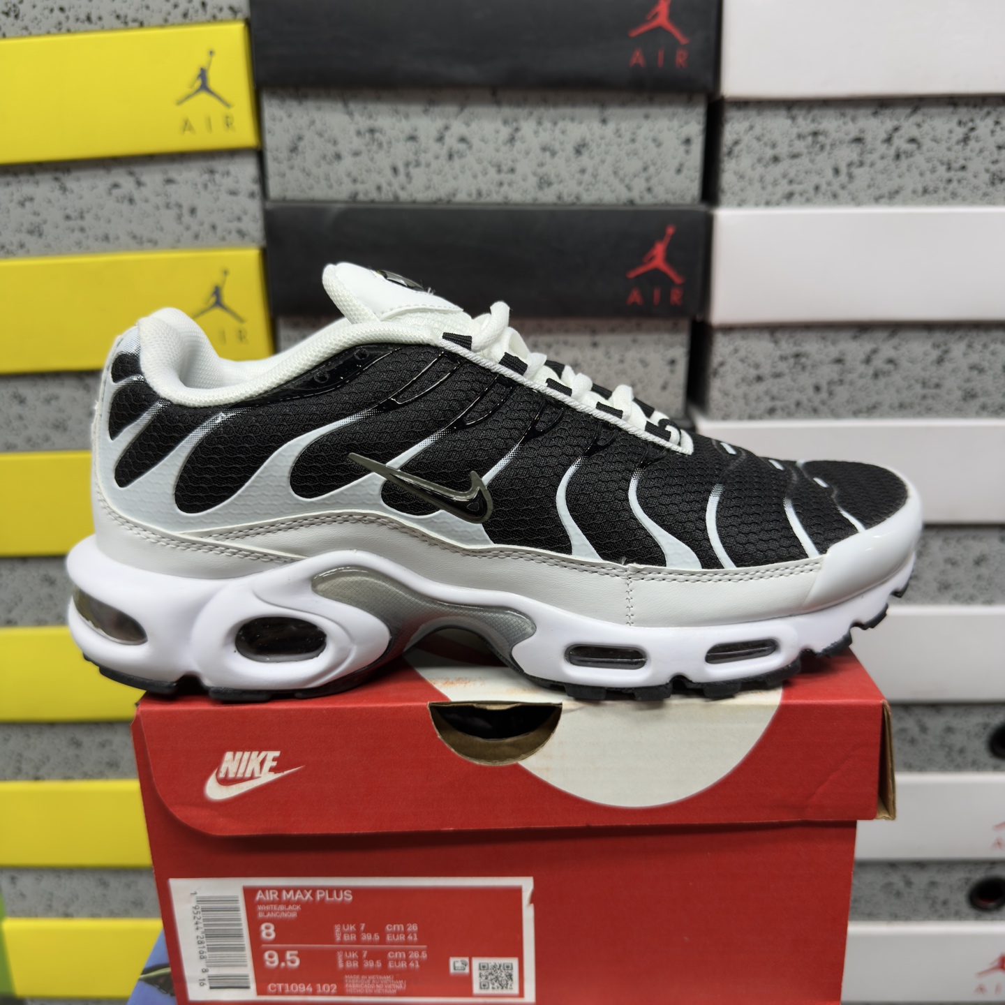 Nike Air Max Plus White Black Metallic Pewter - Image 10