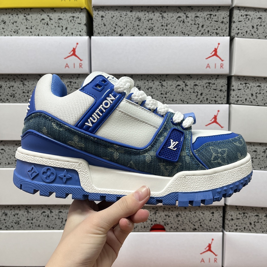 Louis Vuitton Trainer Maxi (Blue White) - Image 8