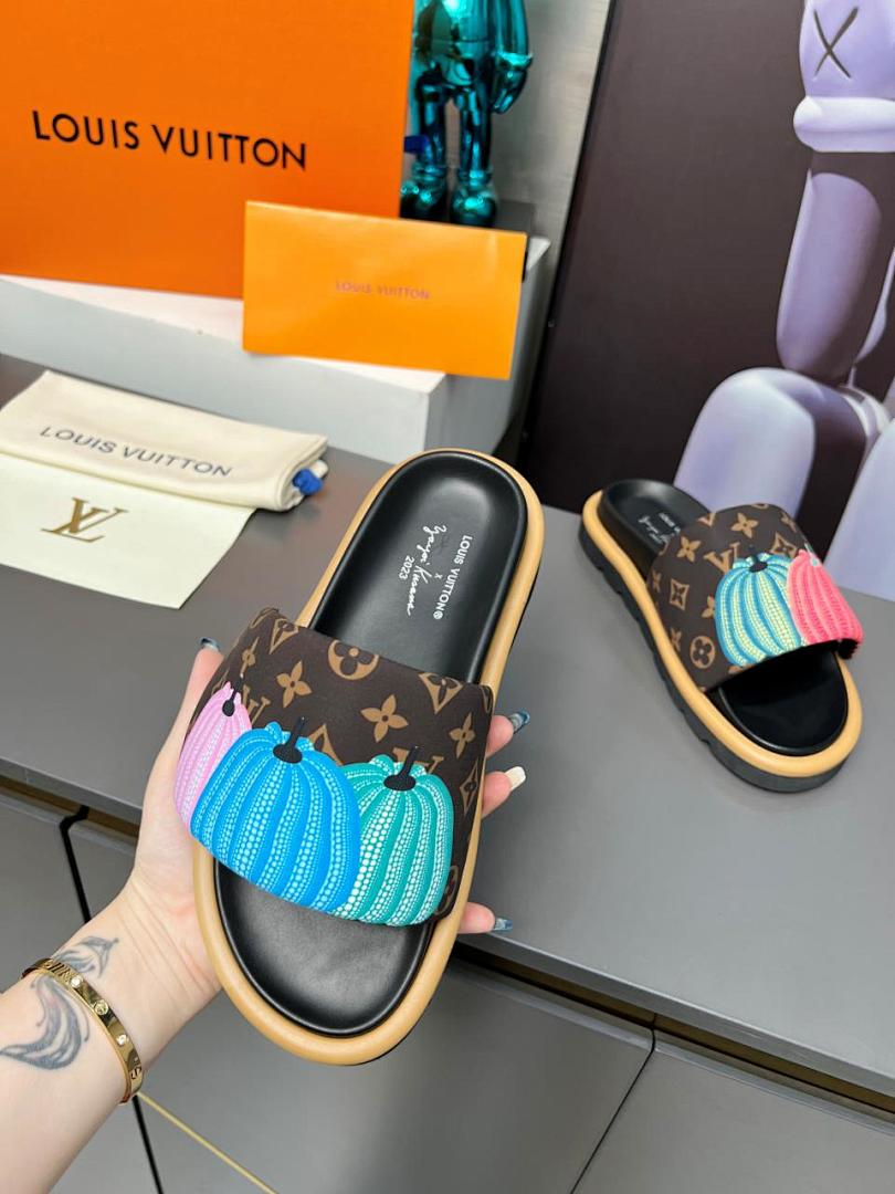Louis Vuitton Velcro Slippers - Image 6