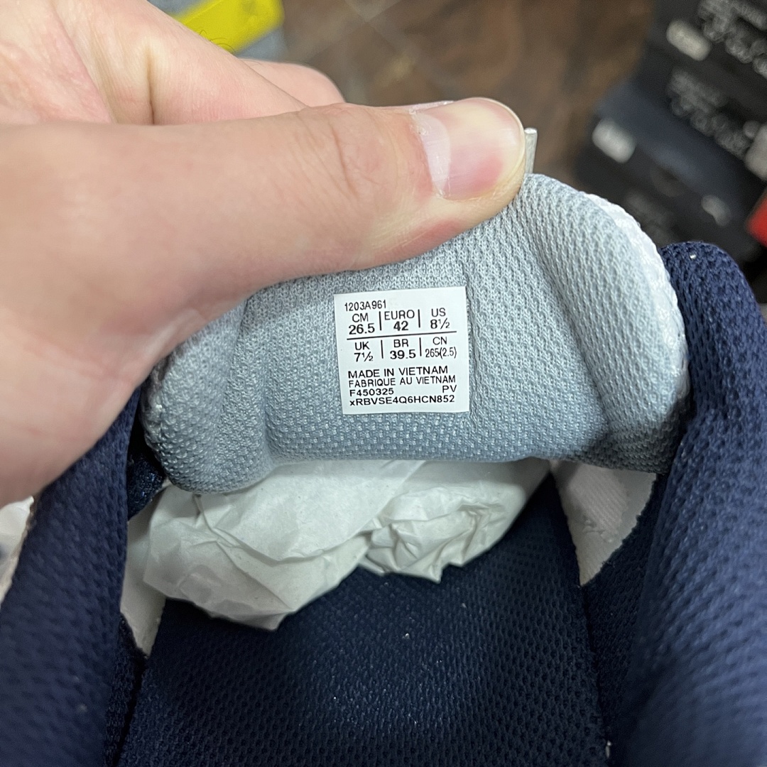 ASICS Gel-Kayano 14 JJJJound White Navy 1203A961-100 (Silver) - Image 2