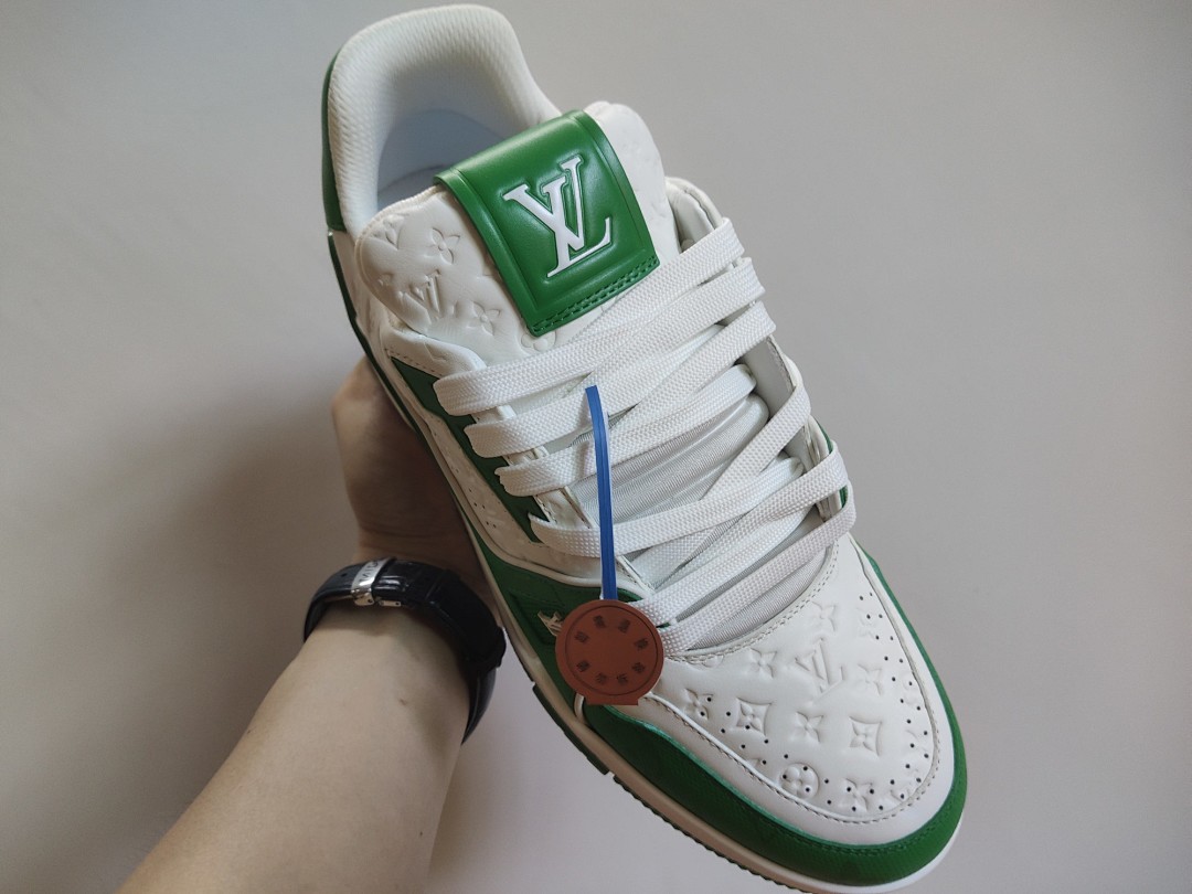 Louis Vuitton LV Trainer #54 Signature (Green White) - Image 7