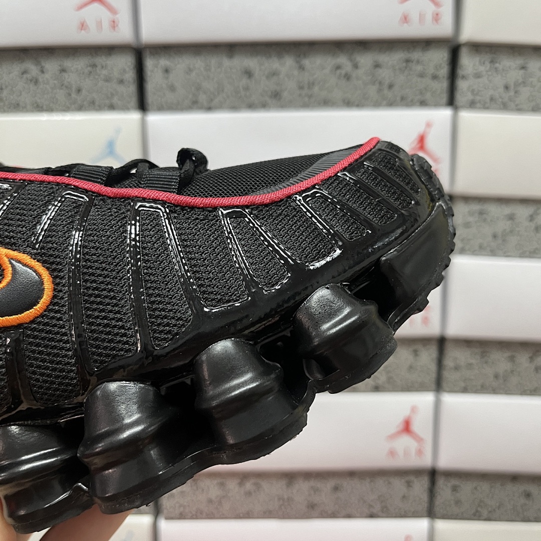 Nike Shox TL Black Magma (Orange) - Image 6