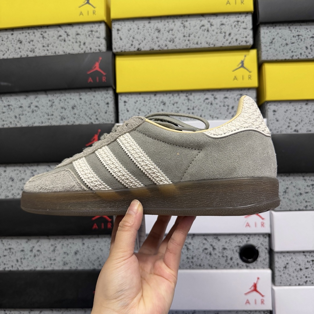 Adidas Gazelle Indoor (Dark Grey White) - Image 9