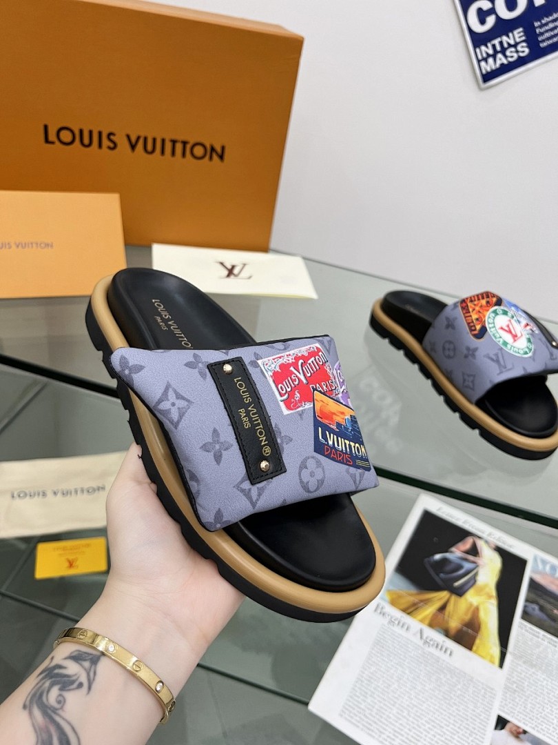 Louis Vuitton Velcro Slippers - Image 4