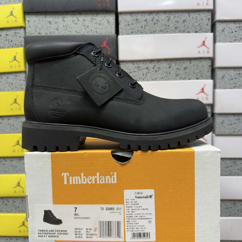 Timberland 6" Premium Waterproof Boot TB-32085-001 Black Mid Collar 39.5-44