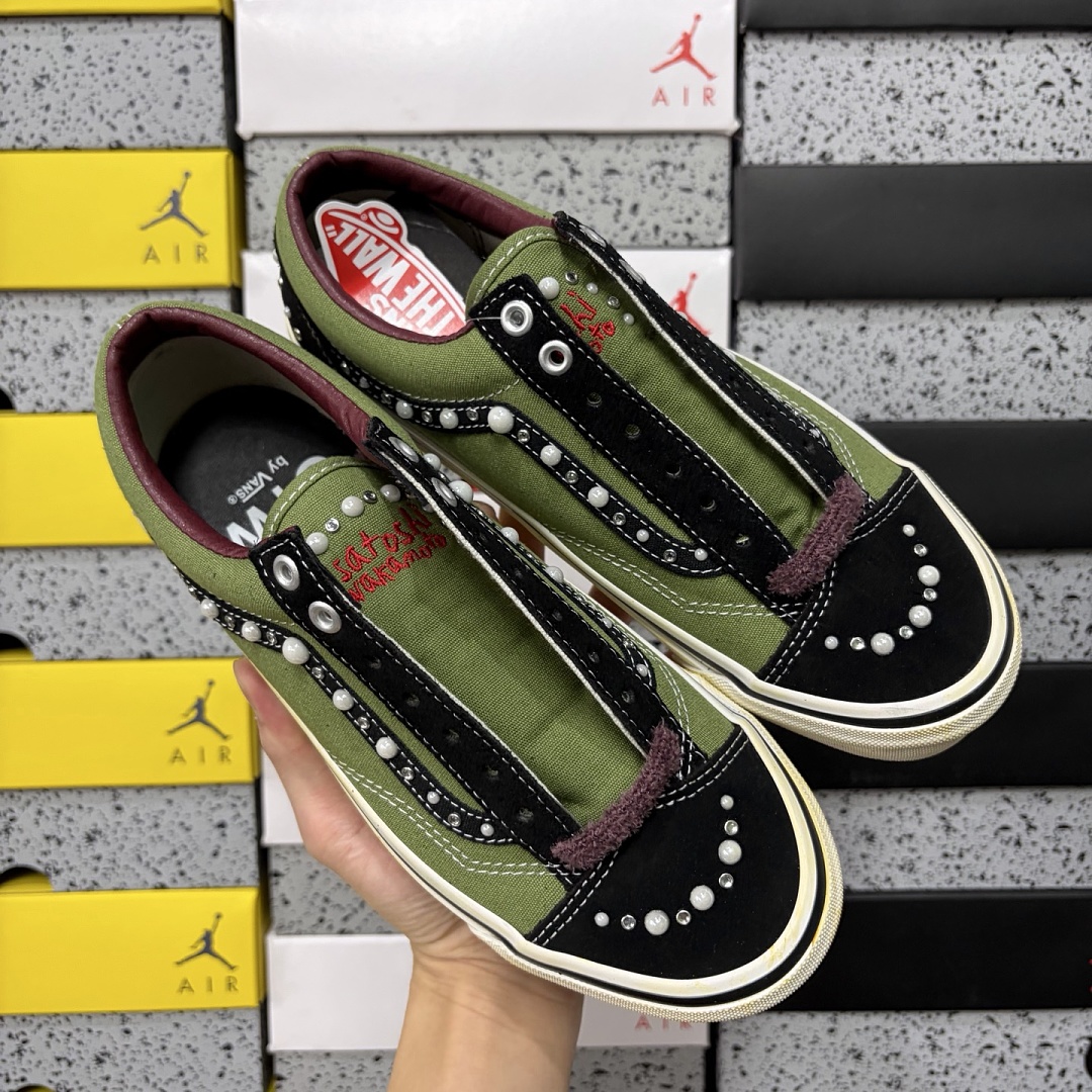 Vans OTW Old Skool Reissue 36 Satoshi Nakamoto Pearlized Army V - Image 8