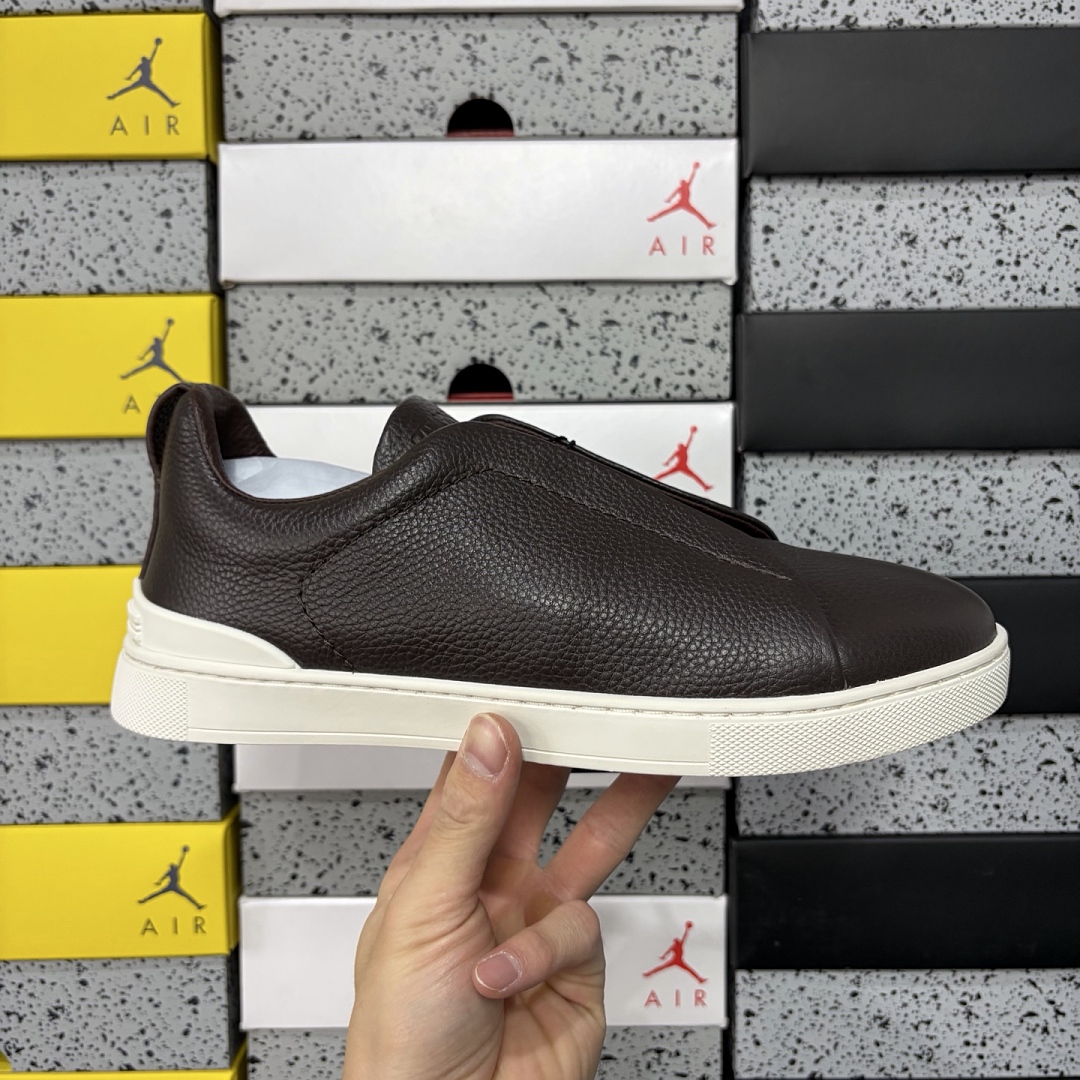 Zegna Deerskin Triple Stitch (Coffee) - Image 2