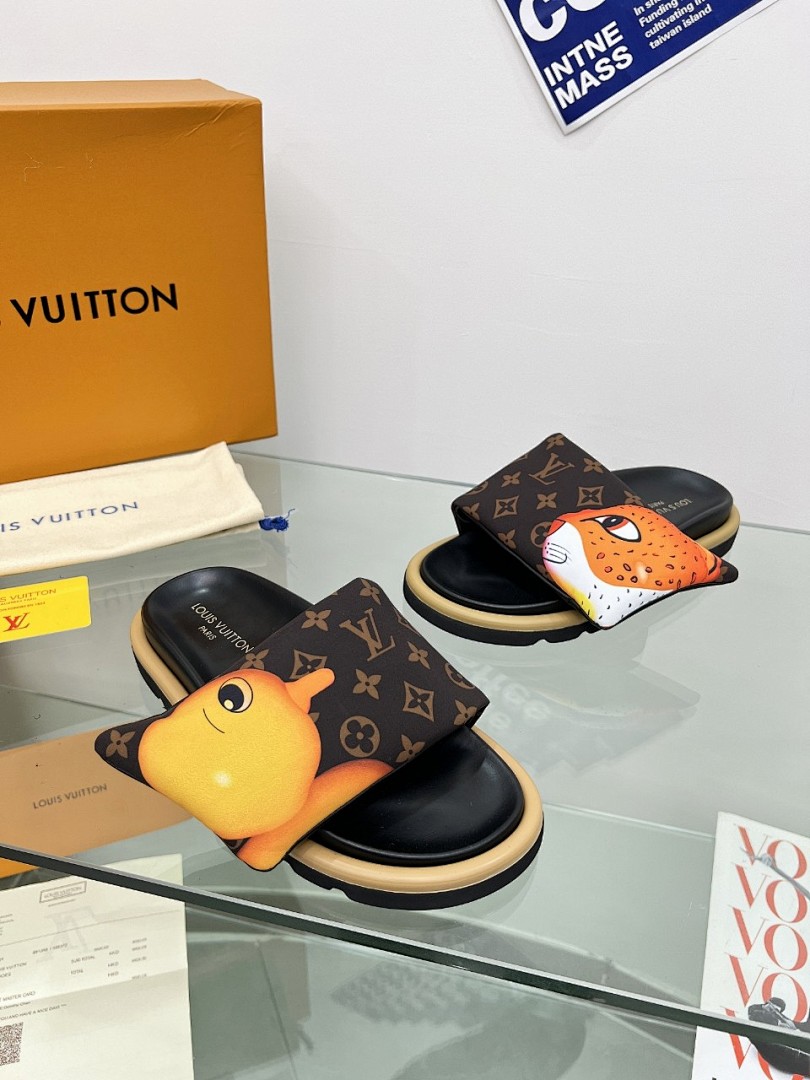 Louis Vuitton Velcro Slippers - Image 9