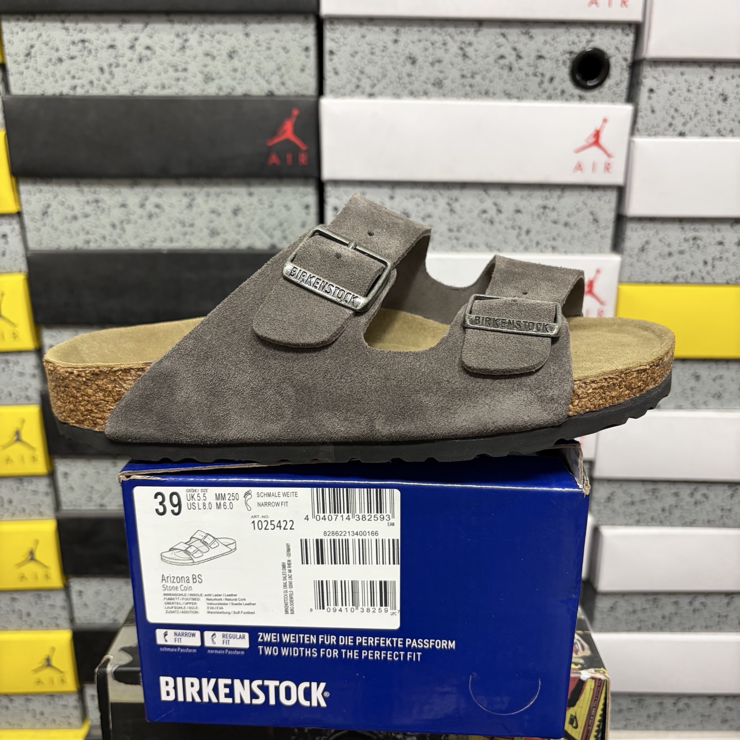 Birkenstock Birken Arizona Birkibuc 1025422 (Dark Grey) - Image 10