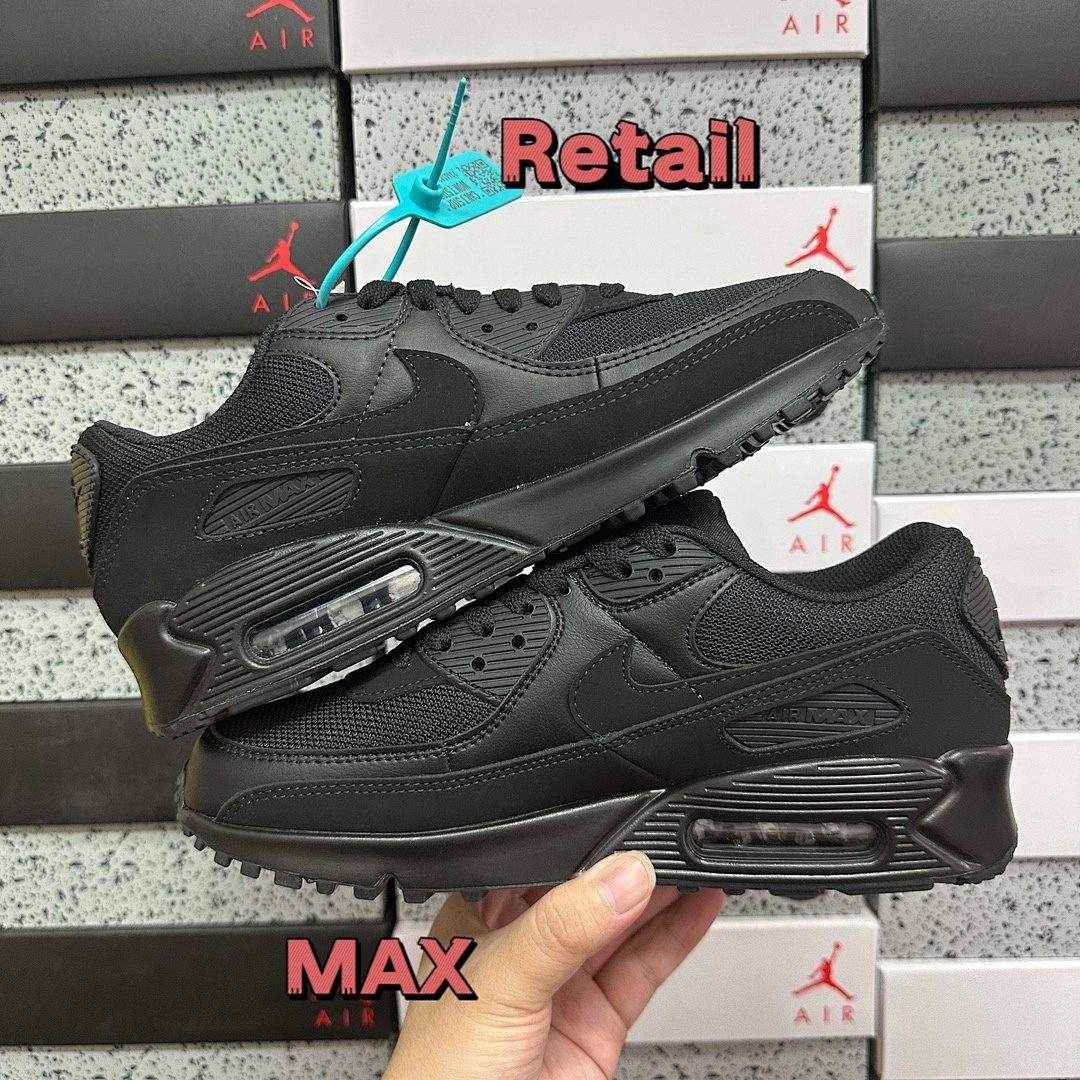 Nike Air Max 90 Recraft (Triple Black) - Image 15