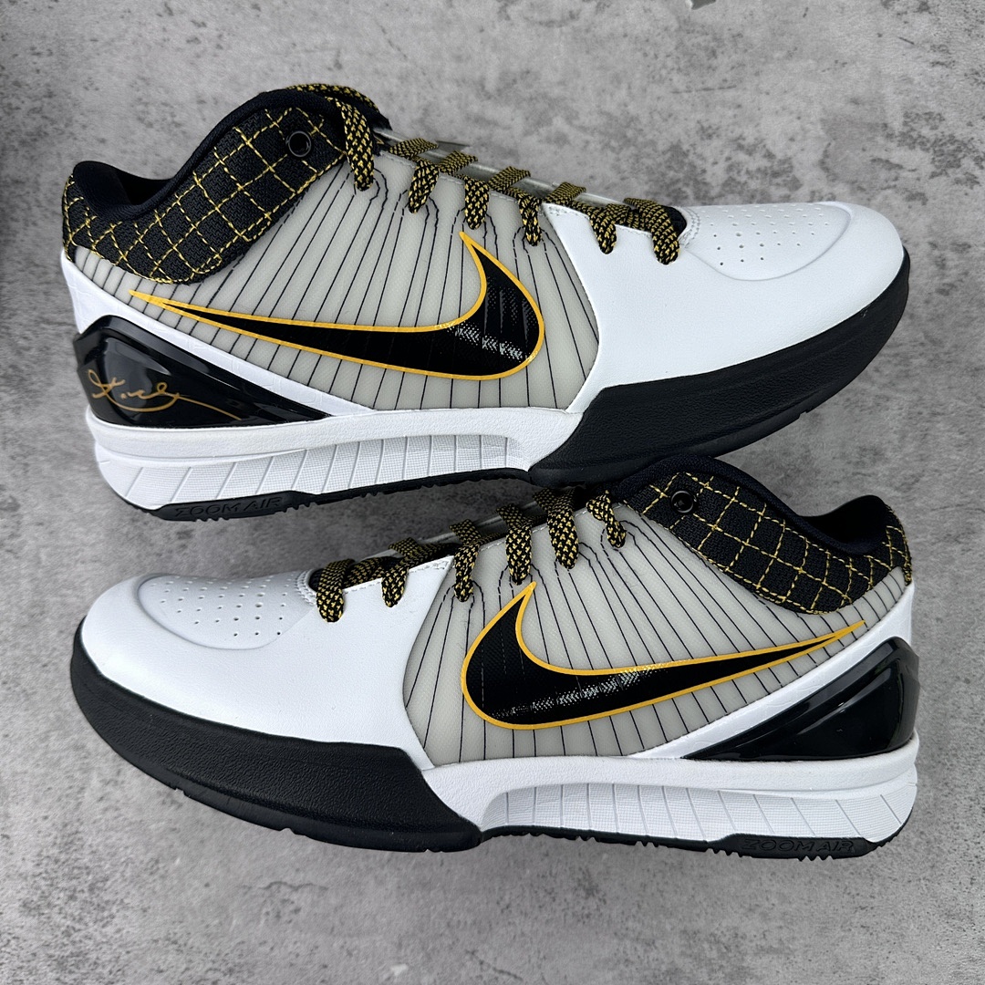 Nike Kobe 4 Protro White Black Del Sol ZK4 - Image 4