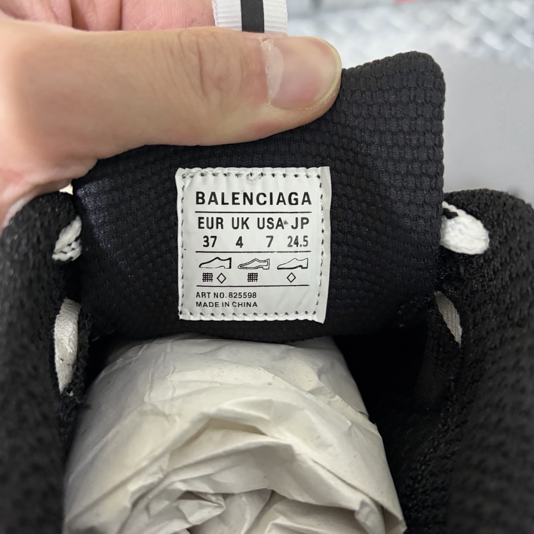 Balenciaga 3XL Extreme Laces (White Black) - Image 12