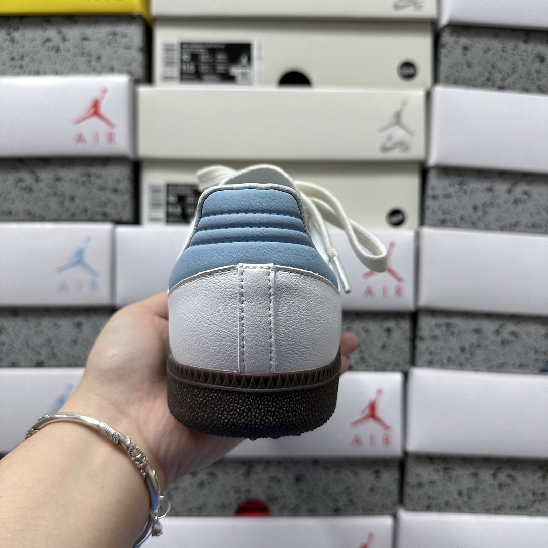 Adidas Samba OG White Halo Blue ID2055 - Image 7