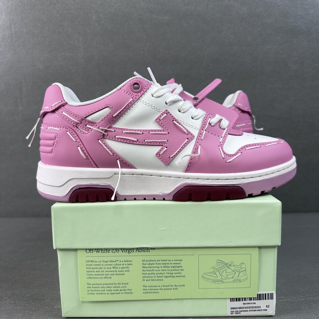 Off-White White Pink Stitching - Image 10