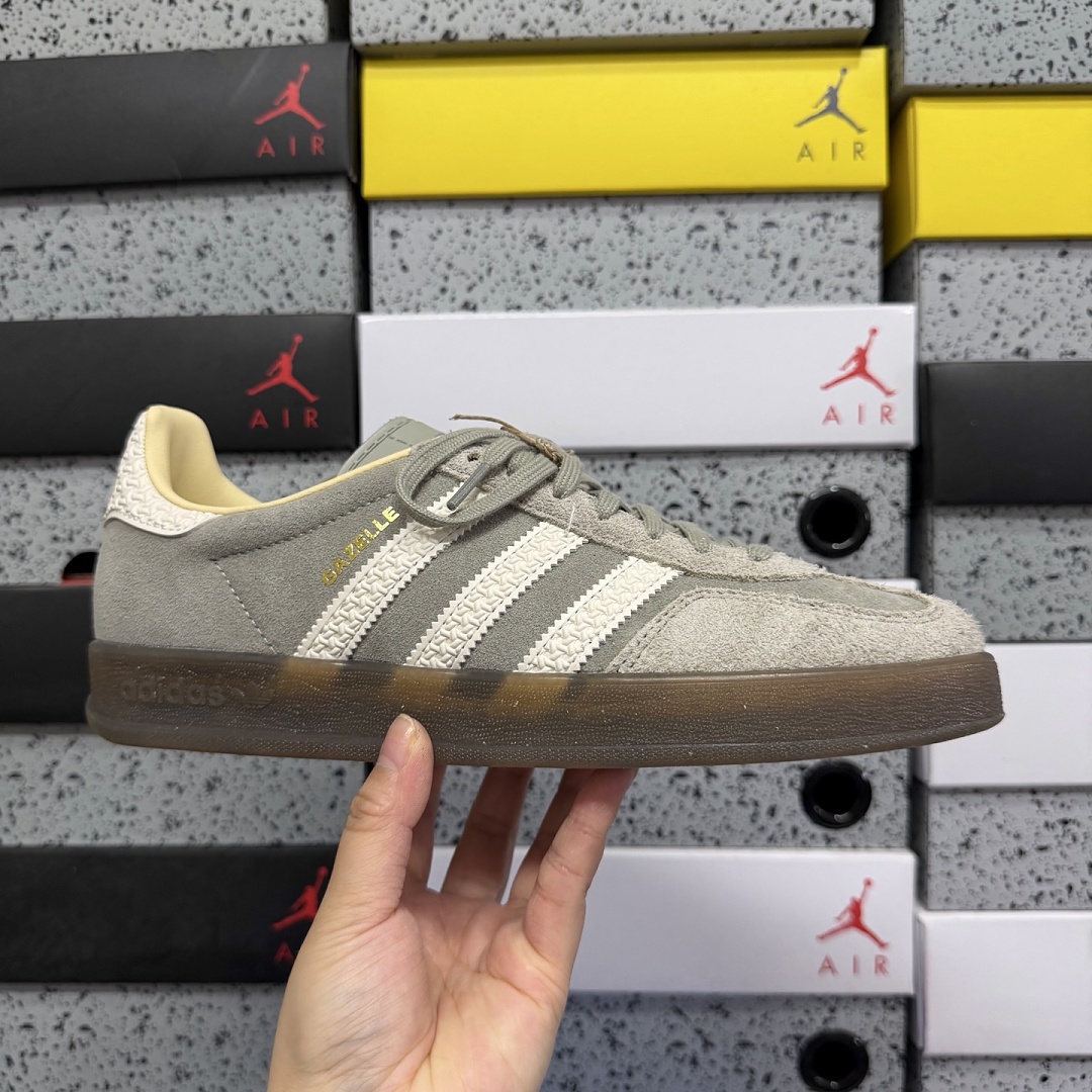 Adidas Gazelle Indoor (Dark Grey White) - Image 5