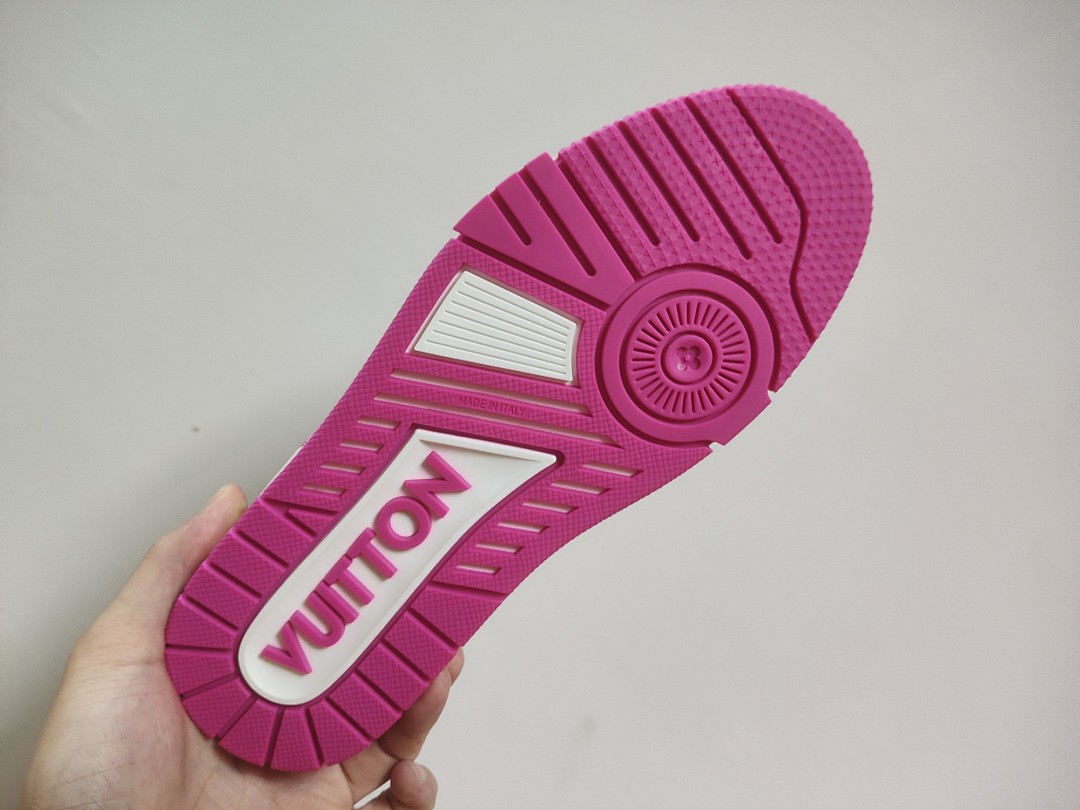 Louis Vuitton LV Trainer White Fuchsia - Image 7