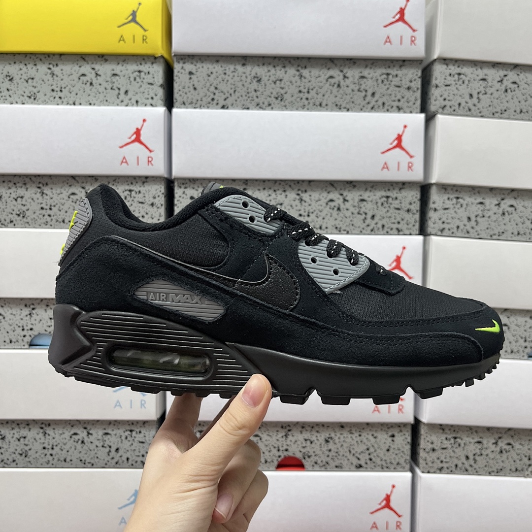 Nike Air Max 90 Black Volt Cool Grey FQ2377-001 - Image 8