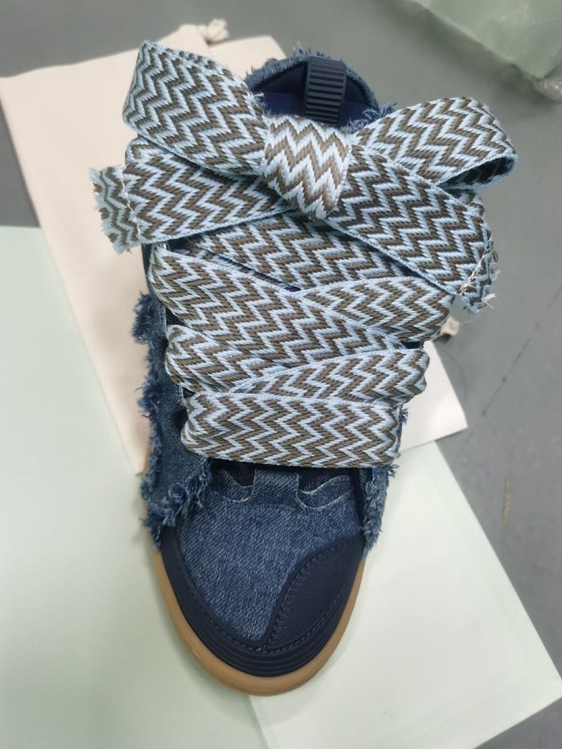 Lanvin FoShan Batch Lanvin Leather Curb Sneakers Three Generations - Image 3