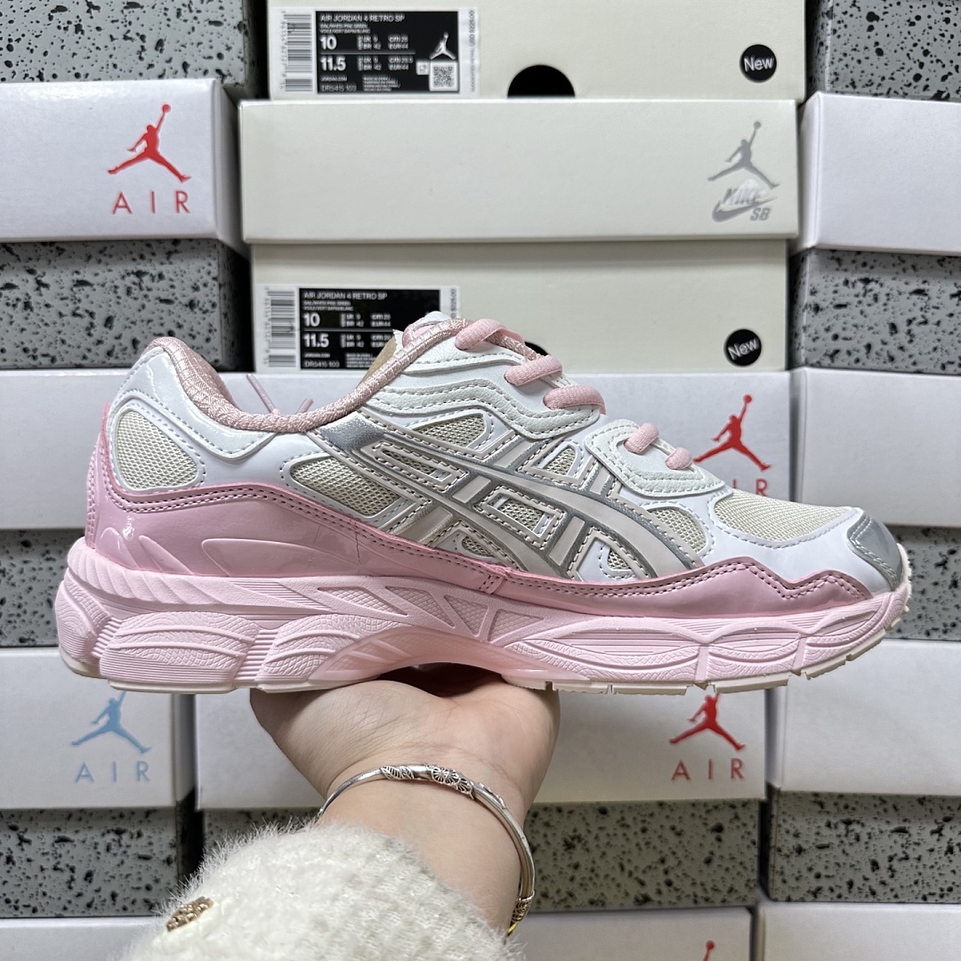 ASICS Gel-NYC Kicki Yang Zhang Pink Cream Pure Silver 1203A571-100 - Image 5