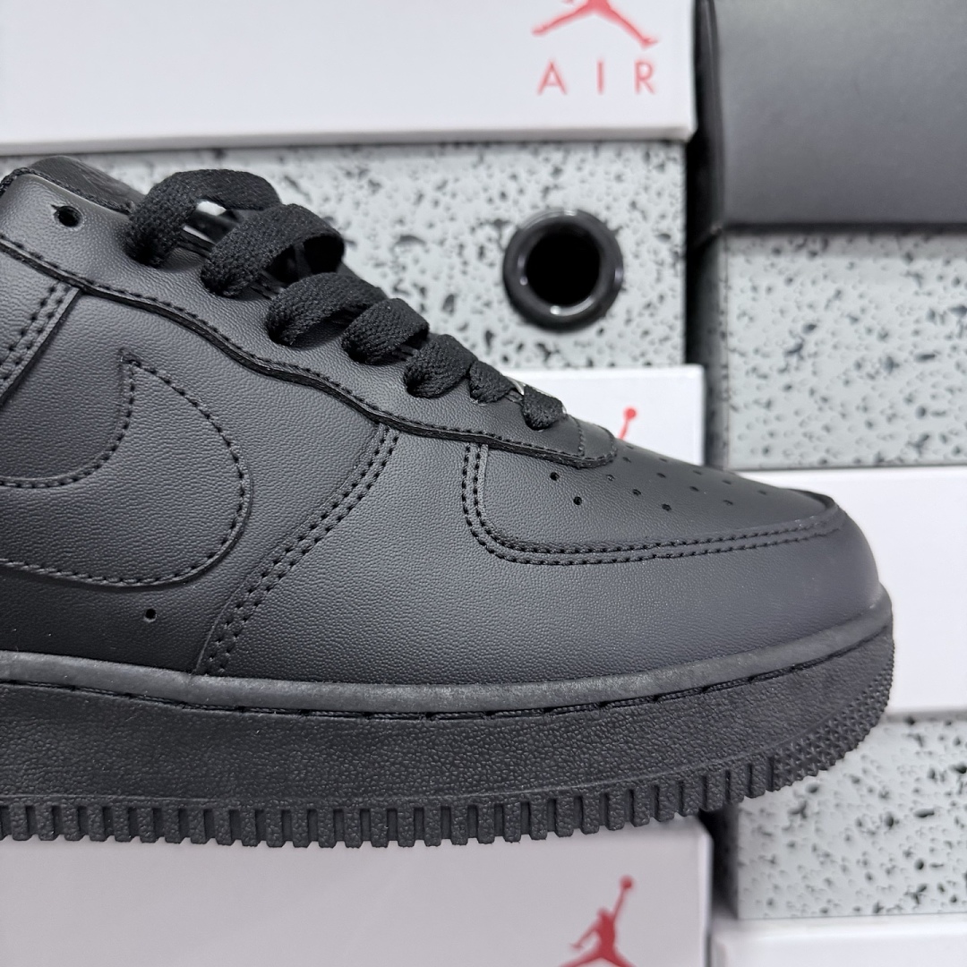 Nike Air Force 1 Low '07 (Black) - Image 9