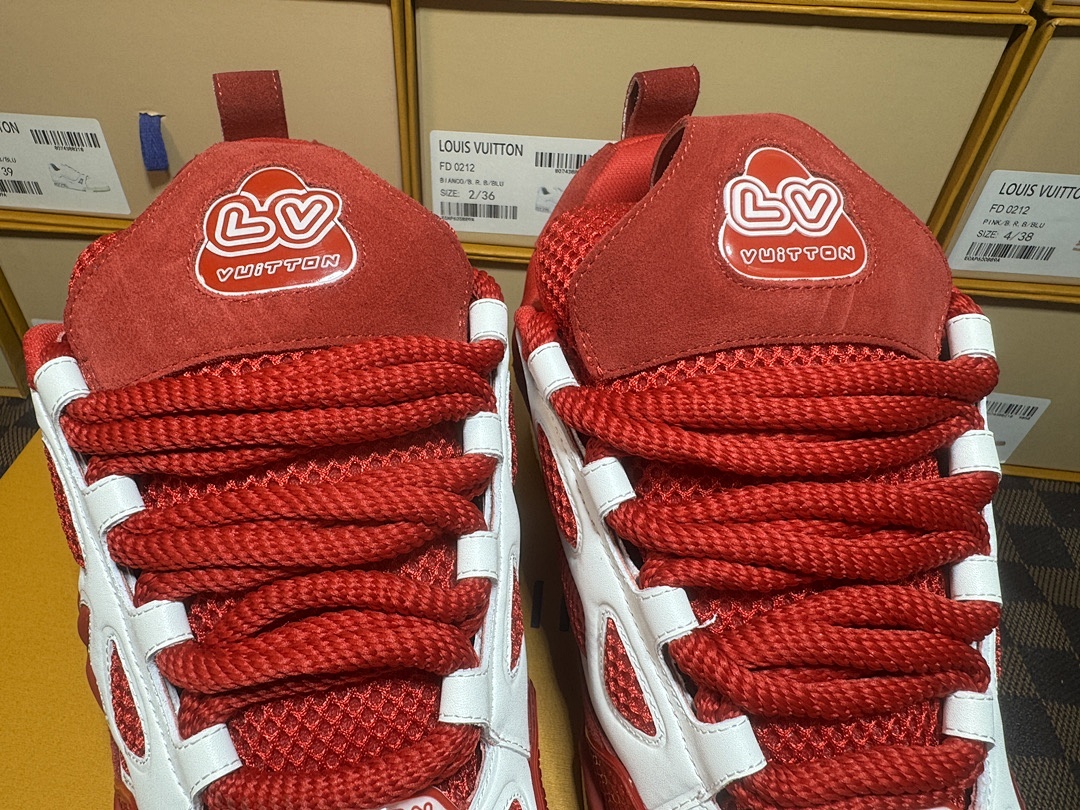 Louis Vuitton LV Skate Red Sports Shoes - Image 3