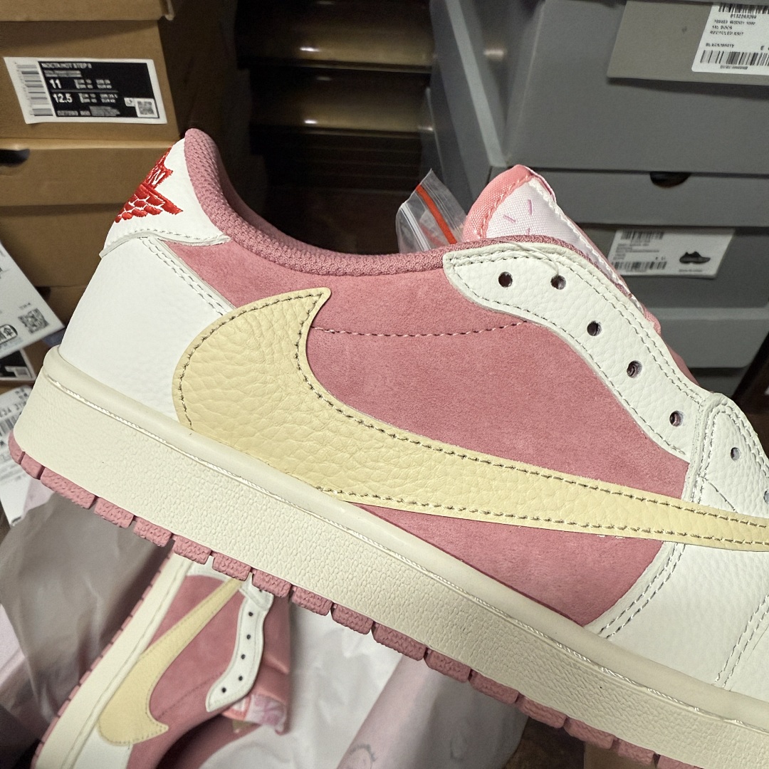 Nike Travis Scott X Air Jordan 1 Low "Shy (Pink") - Image 11